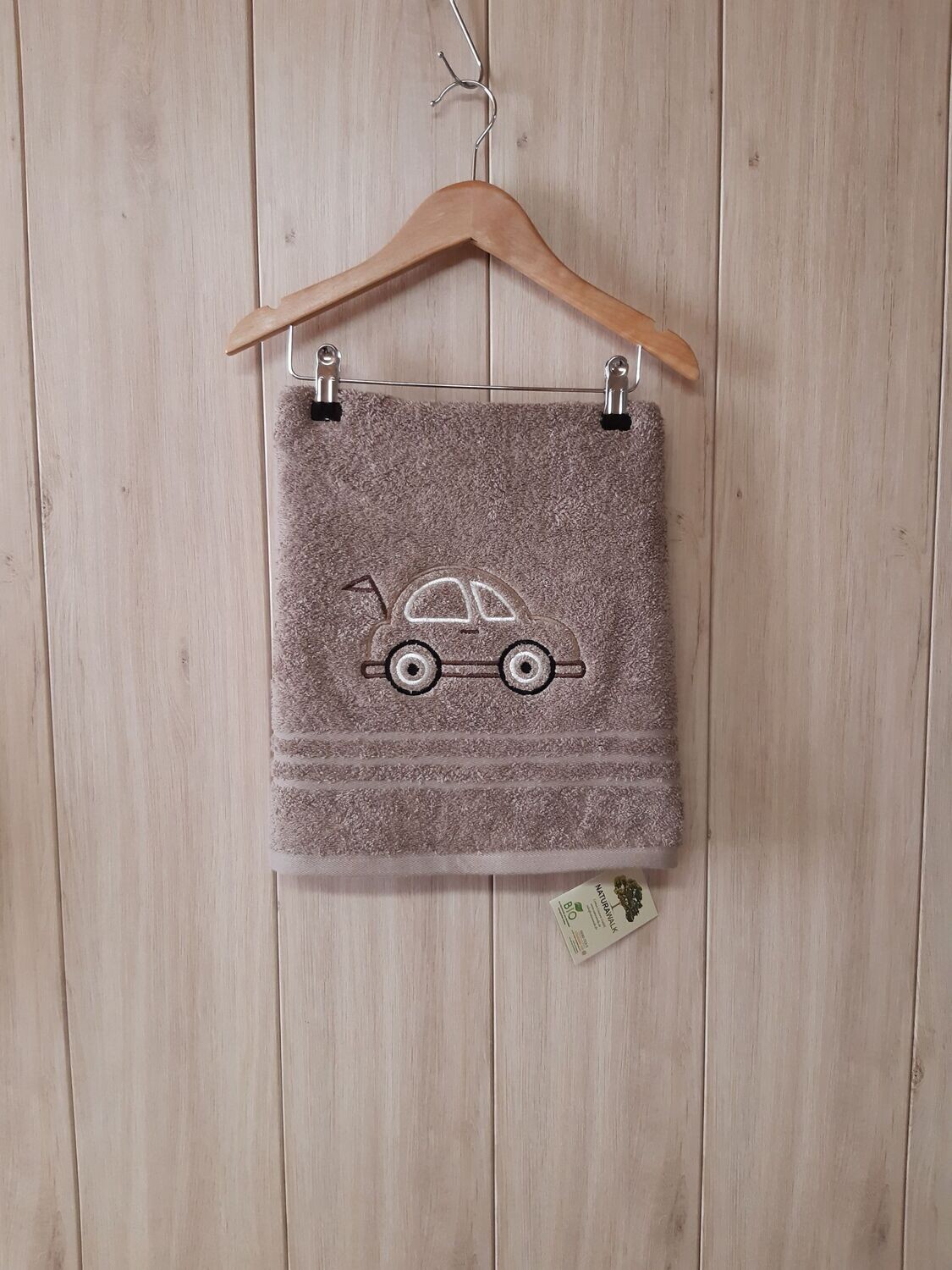 organic Handtuch Auto - taupe