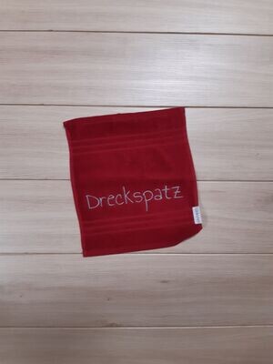 organic Seiftuch organic Seiftuch "Dreckspatz" weinrot