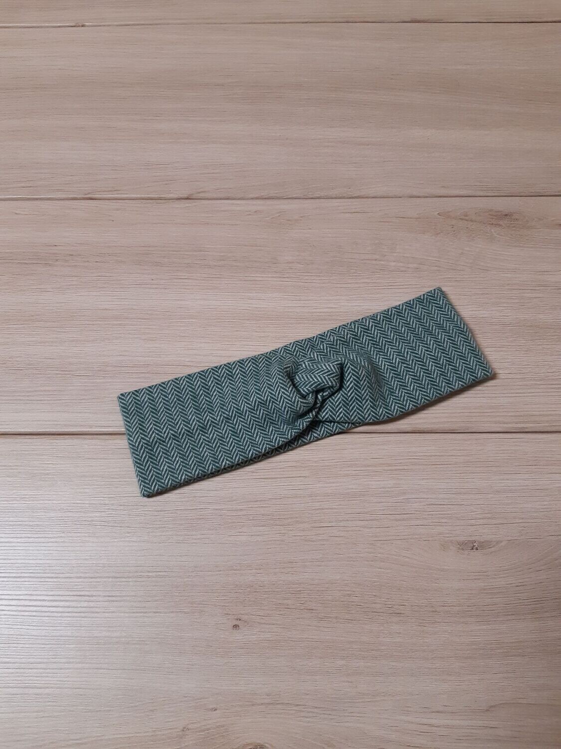 Knotenband - Fischgrät dunkelgrün Knotenband - Fischgrät dunkelgrün