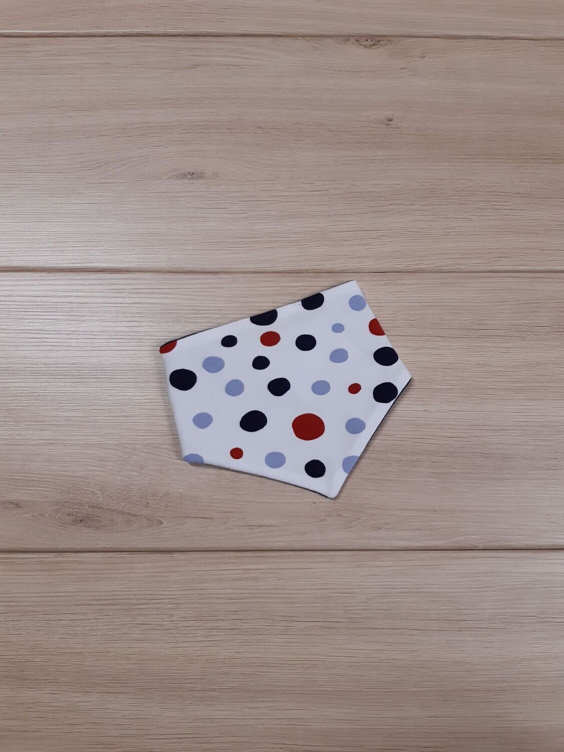 organic Halstuch Dots blau/rot - ca. 0-6 Monate