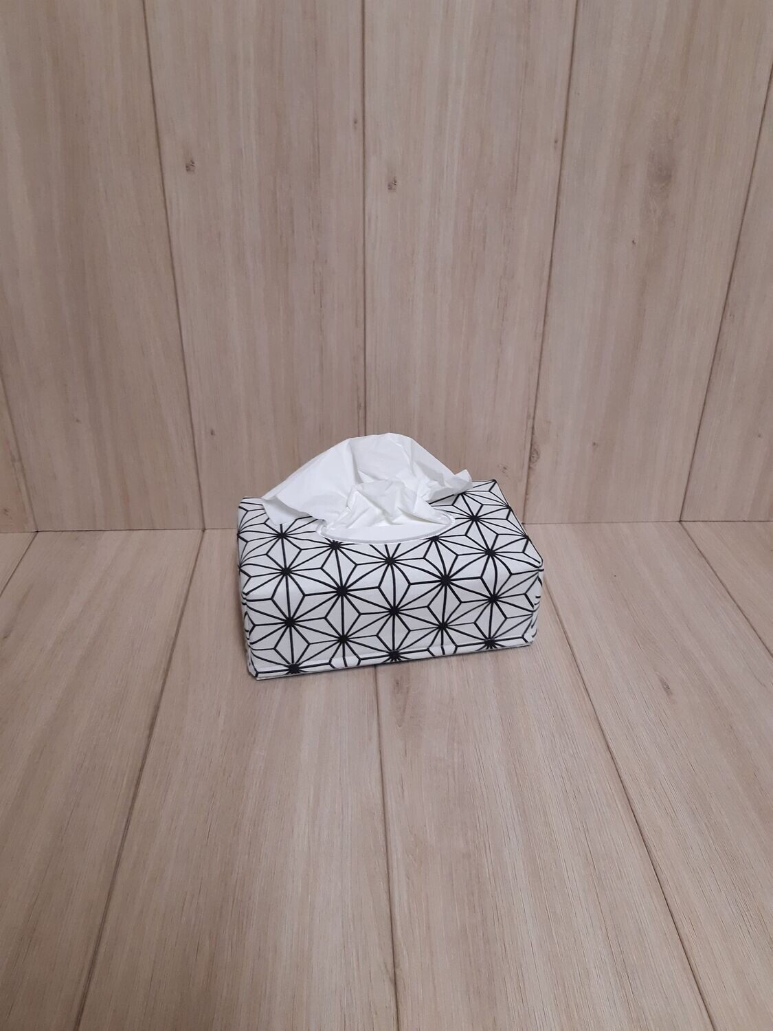 Tücherbox Geostern schwarz/weiß