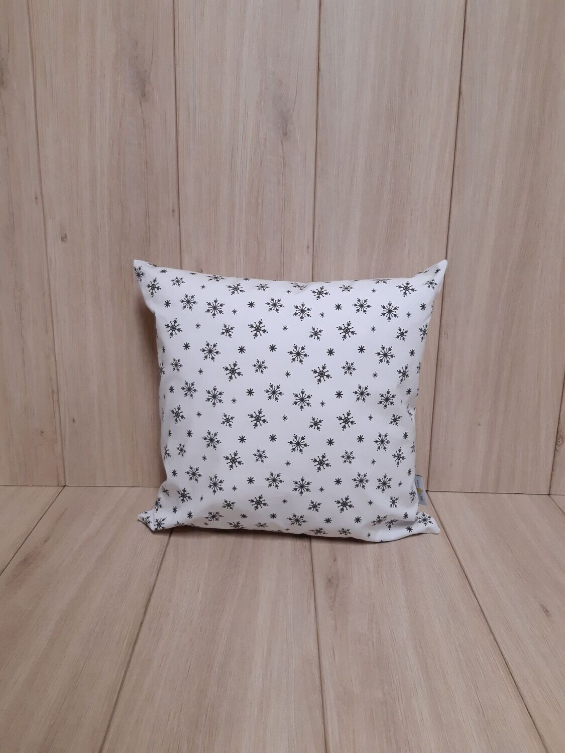 Kissenhülle Schneeflocke schwarz/weiß - 40x40cm