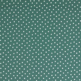 Meterware Musselin Sternchen aqua