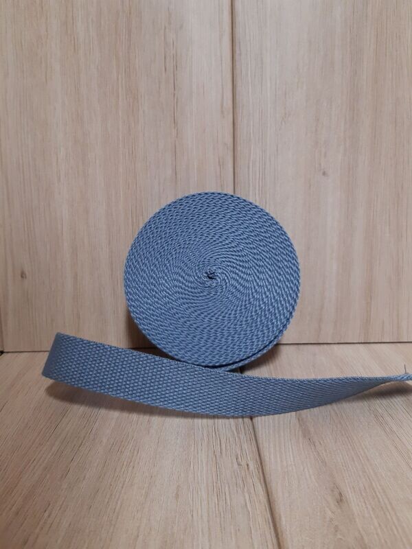 Gurtband Baumwollmix 25mm - jeansblau Gurtband Baumwollmix 25mm - jeansblau