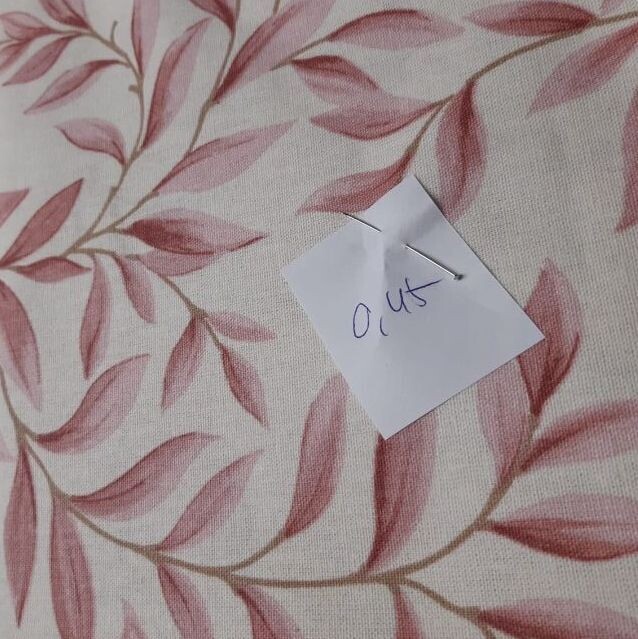 1,6m Canvas Blätter rosé