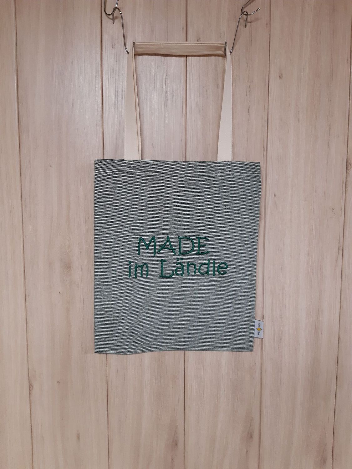 Stofftasche Stofftasche "Made im Ländle" grün