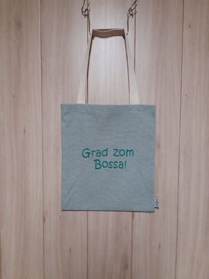 Stofftasche "Grad zom Bossa!" altmint