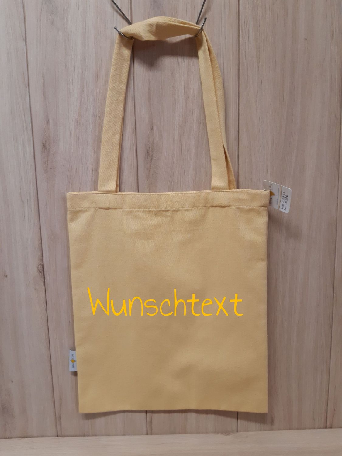 Individuell bestickte Tasche - gelb