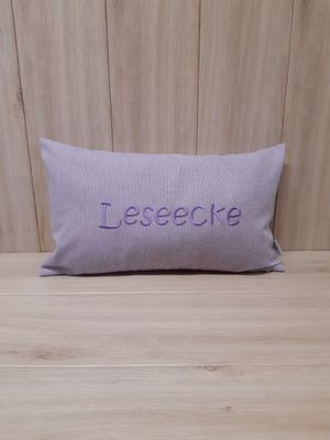 Kissenhülle "Leseecke" flieder