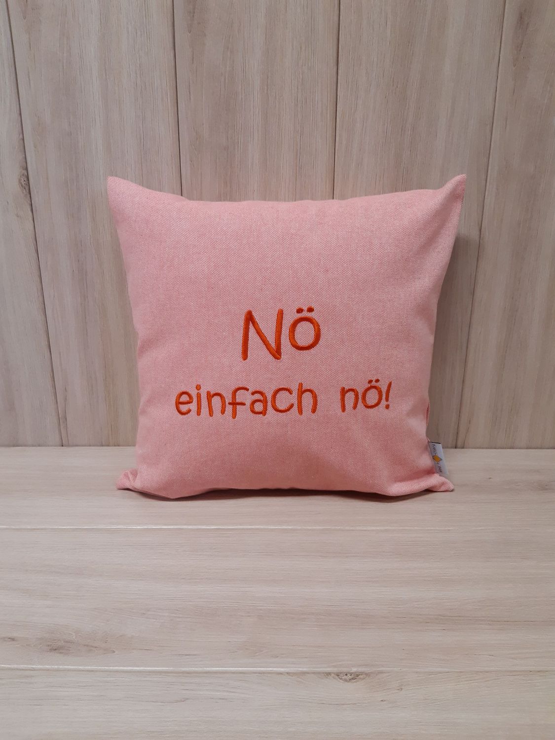 Kissenhülle "Nö einfach nö!" orange