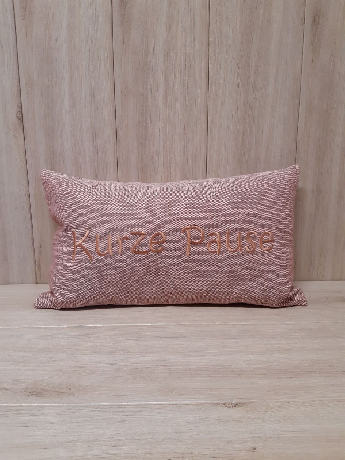 Kissenhülle "kurze Pause" rost