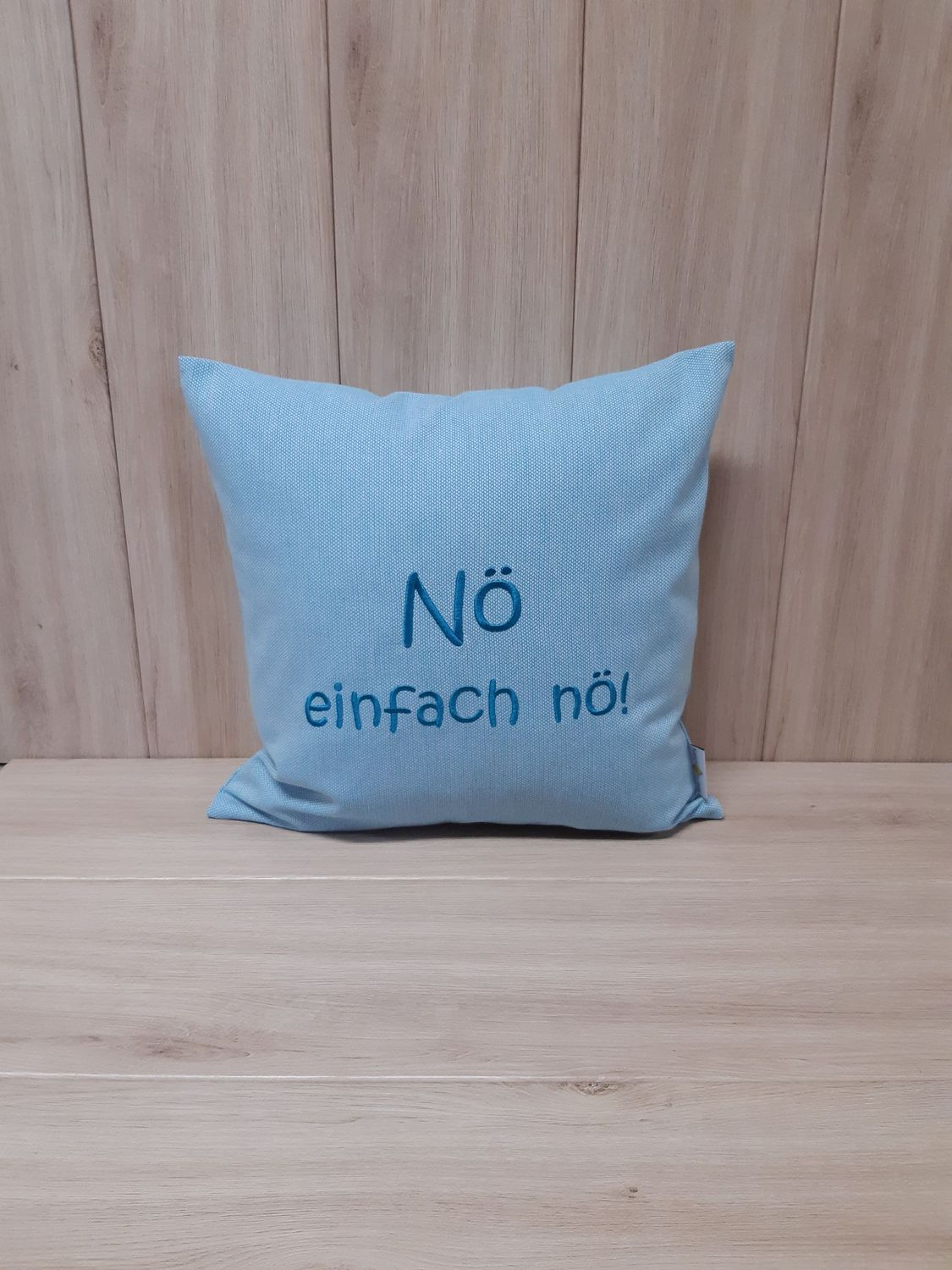 Kissenhülle "Nö, einfach nö!" türkis
