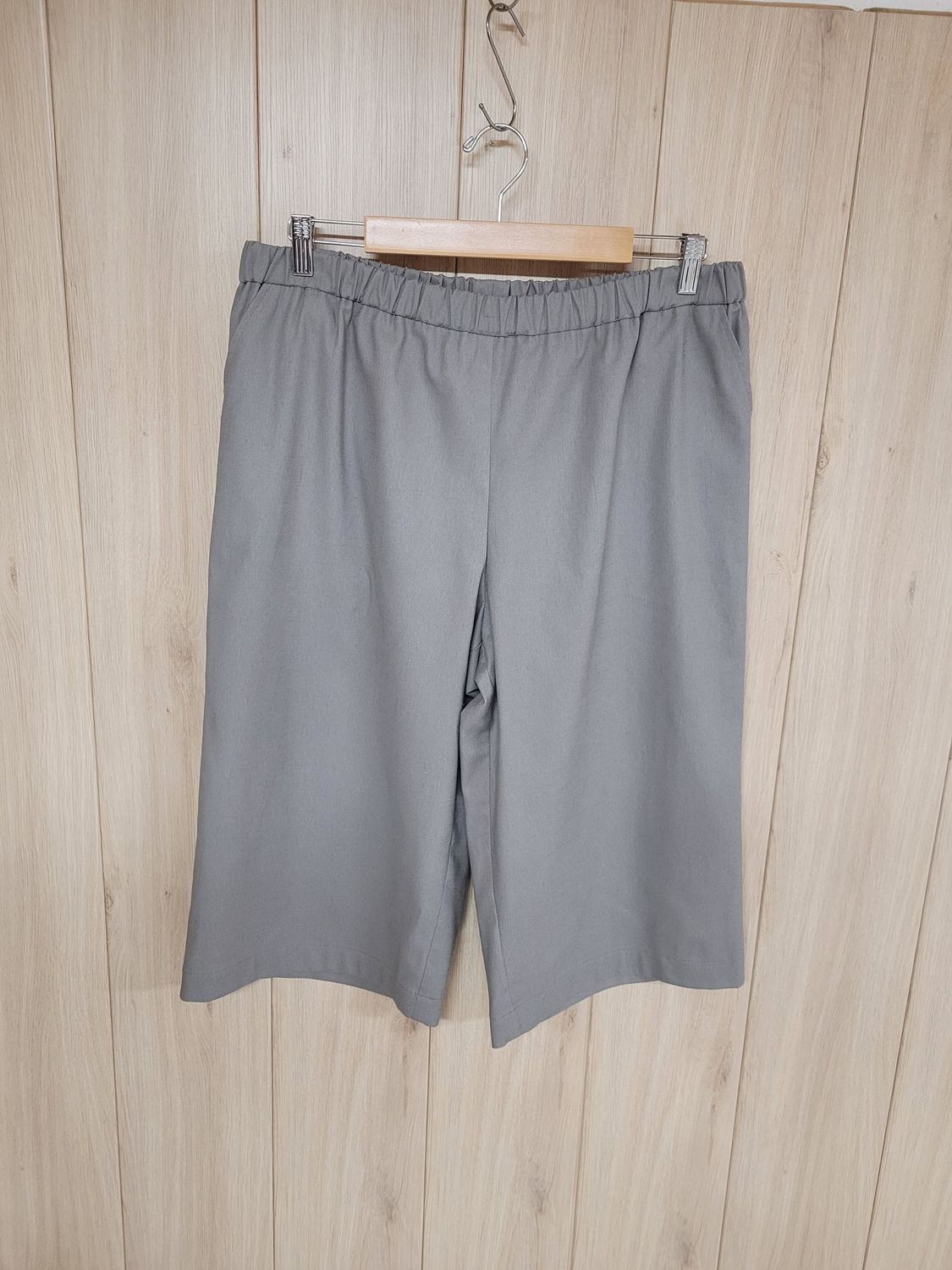 3/4 Leinenhose grau - Größe 38/40