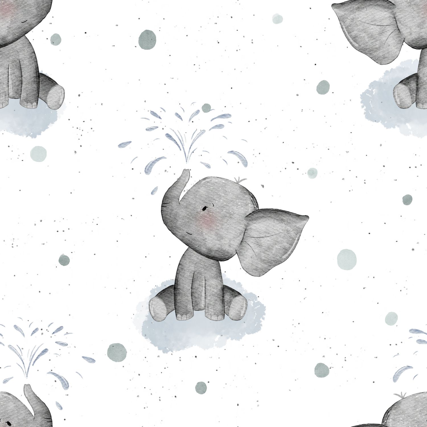 Vorbestellung Meterware - Elefant