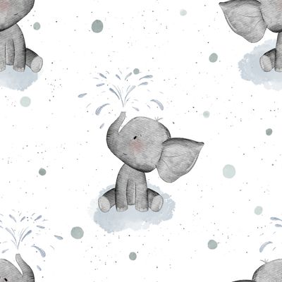 Vorbestellung Meterware - Elefant