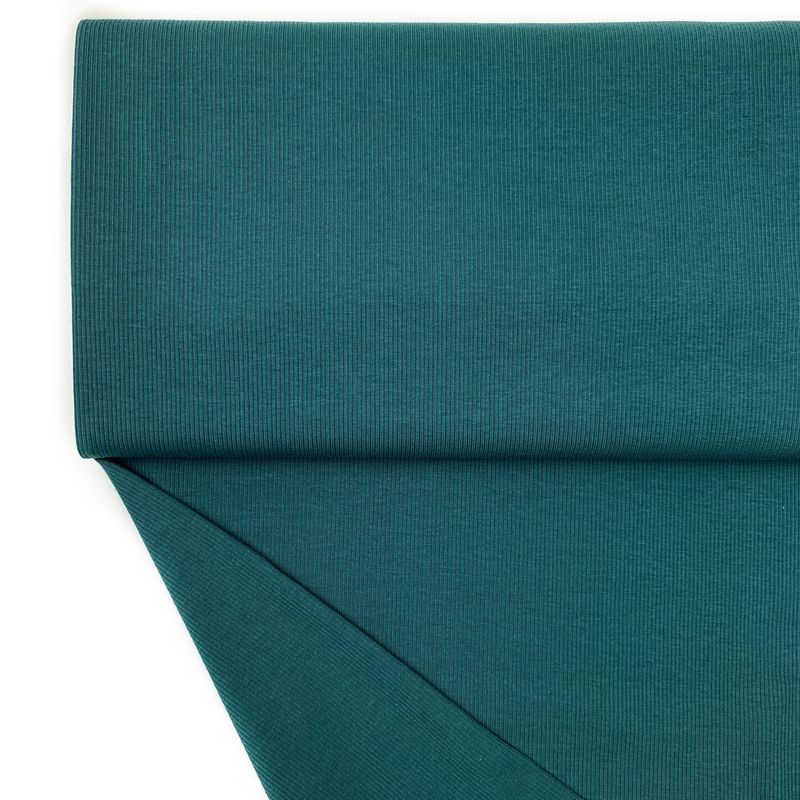 Lillestoff organic Rib-Jersey - petrol Lillestoff organic Rib-Jersey - petrol