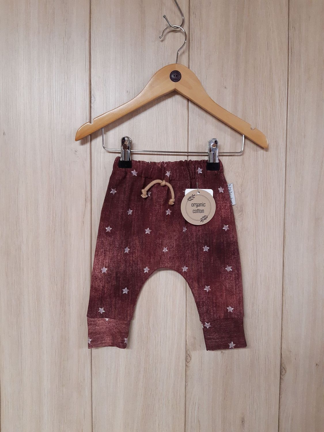 Jogger Jeansoptik Sterne rost - Größe 62