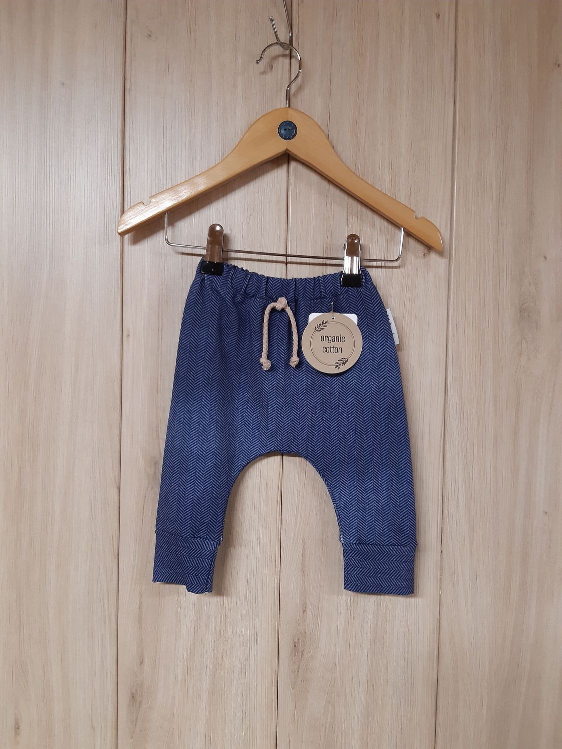 Jogger Jeansoptik Fischgräten blau - verschiedene Größen