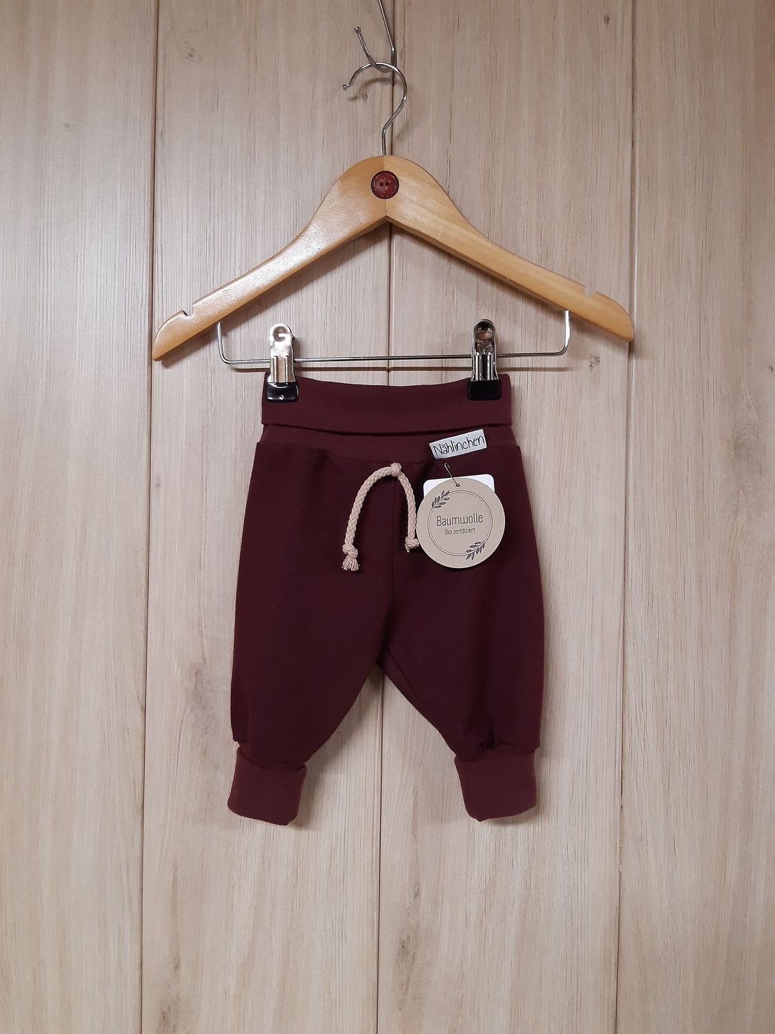Pumphose Jeansoptik bordeaux - verschiedene Größen