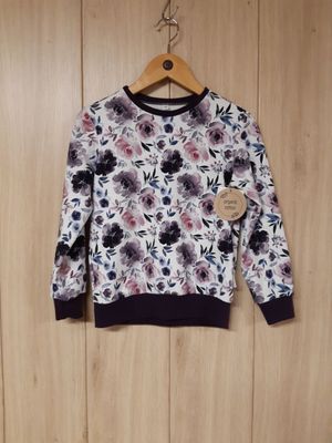 Sweater Rosen lila - verschiedene Größen Sweater Rosen lila - verschiedene Größen