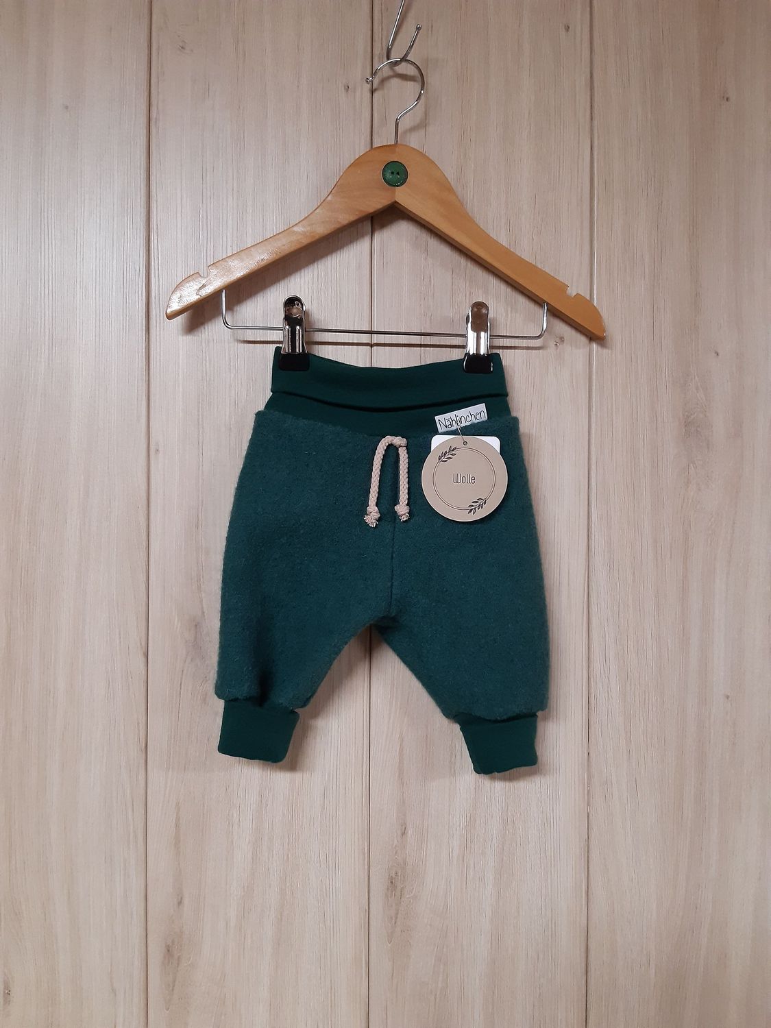Wollwalk-Hose smaragd - verschiedene Größen