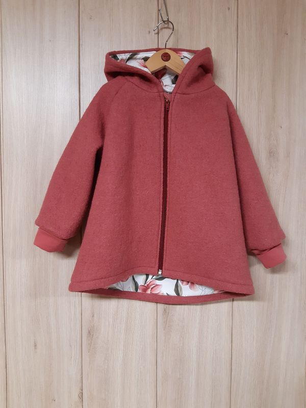 gefütterte Walkjacke Magnolie lehmrosa - Größe 104 gefütterte Walkjacke Magnolie lehmrosa - Größe 104