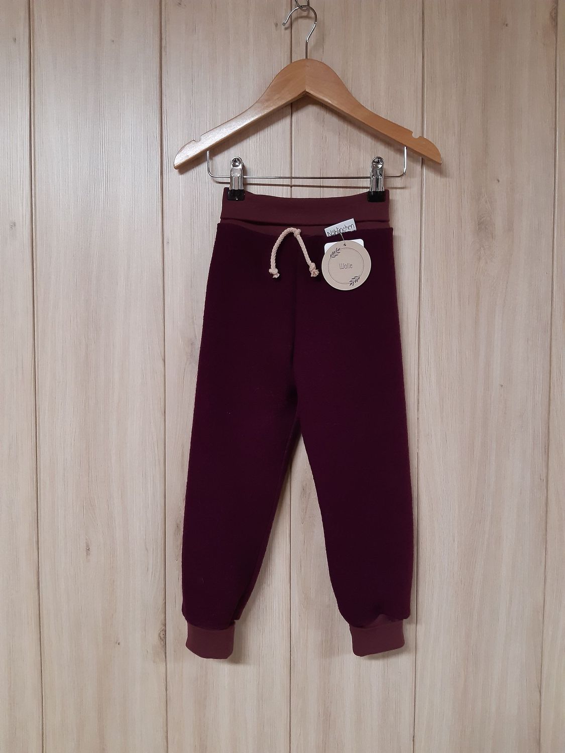 Wollwalk-Hose beere - Größe 104 Wollwalk-Hose beere - Größe 104
