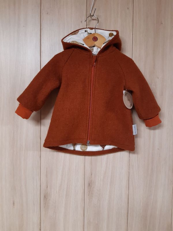gefütterte Walkjacke Heißluftballon rost - verschiedene Größen gefütterte Walkjacke Heißluftballon rost - verschiedene Größen