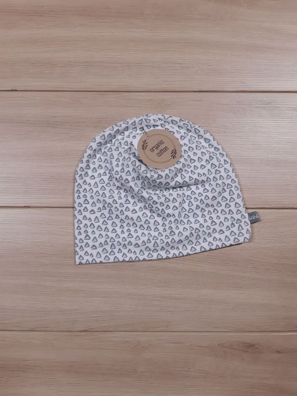 Übergangsmütze Dreiecke mint - verschiedene Größen Übergangsmütze Dreiecke mint - verschiedene Größen