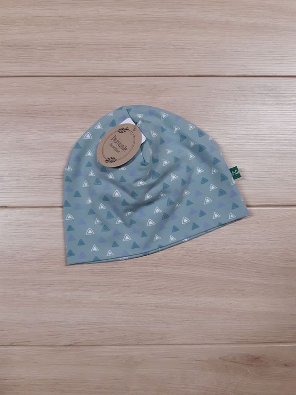 Übergangsmütze altmint Dreiecke - verschiedene Größen Übergangsmütze altmint Dreiecke - verschiedene Größen
