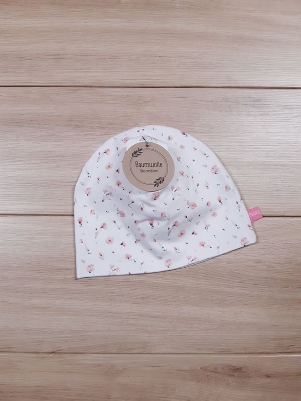 Übergangsmütze Blümchen rosa - verschiedene Größen Übergangsmütze Blümchen rosa - verschiedene Größen