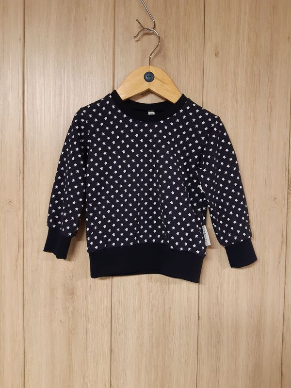 Sweater Sterne dunkelblau - Größe 80 Sweater Sterne dunkelblau - Größe 80