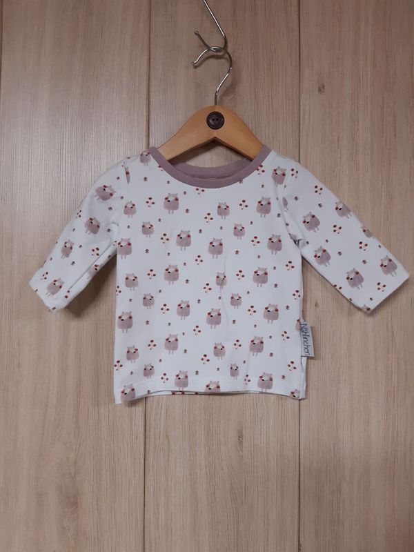 Langarmshirt Bärchen altrosa - Größe 62 Langarmshirt Bärchen altrosa - Größe 62
