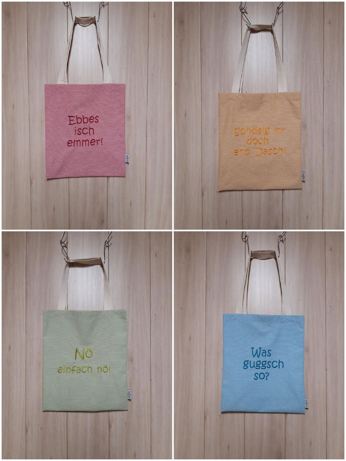 bestickte Tasche - verschiedene Farben