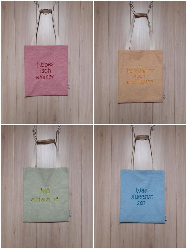 bestickte Tasche - verschiedene Farben bestickte Tasche - verschiedene Farben