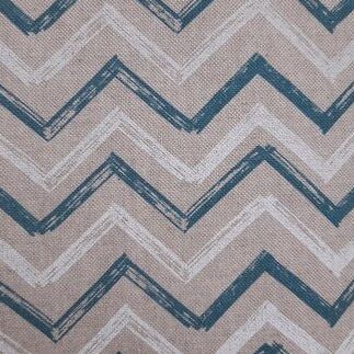 1,0m Canvas Zacken petrol/natur