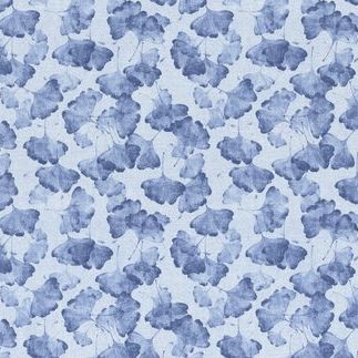 0,5m Canvas Ginko royalblau