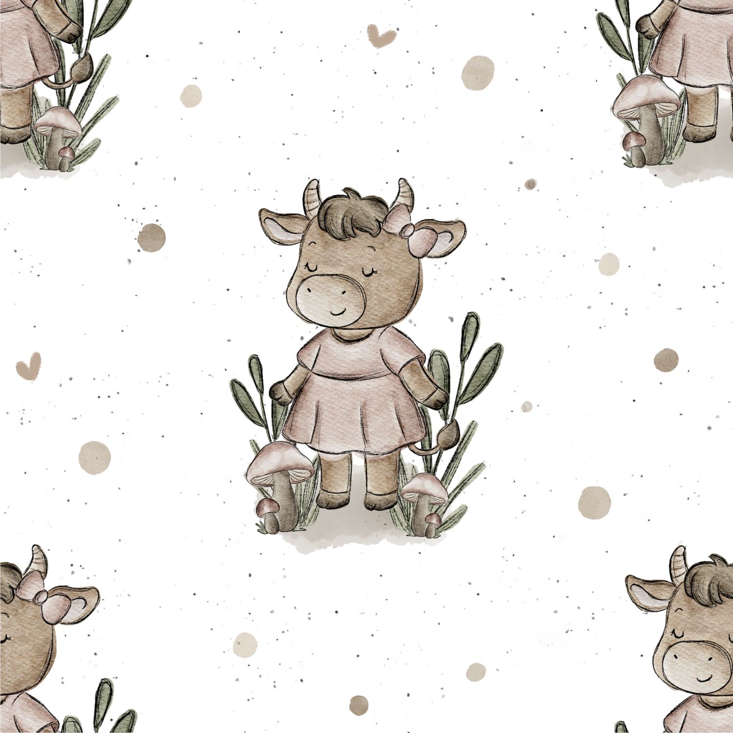 Meterware - Bio Jersey - EP Kuhmädchen Meterware - Bio Jersey - EP Kuhmädchen