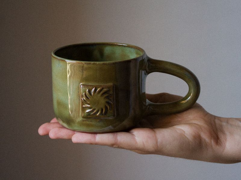 SUN tile mug