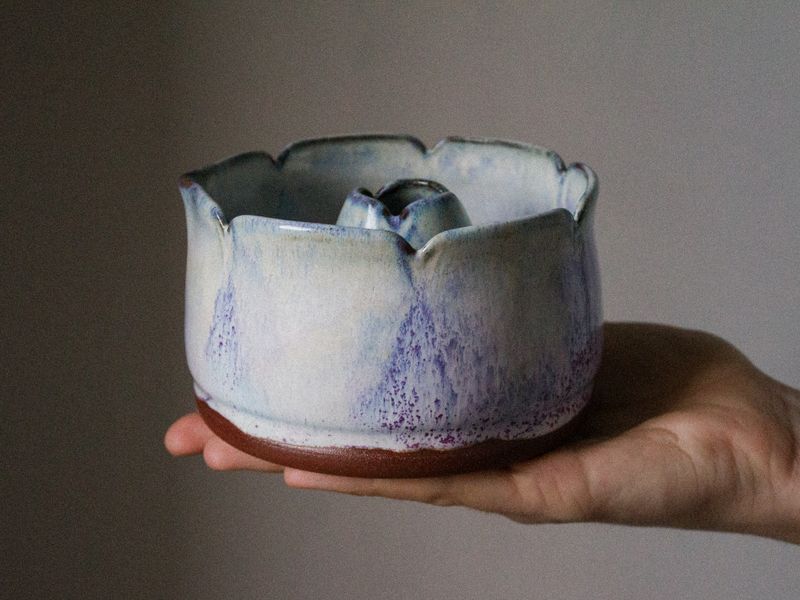 MATCHA bowl &amp; whisk holder set BLOOM