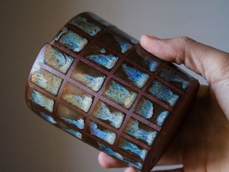 CHECKERED travel cup