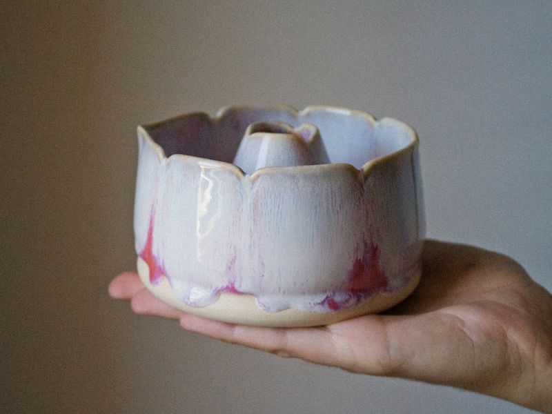 MATCHA bowl &amp; whisk holder set BLOOM