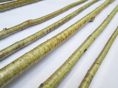 10 x 116cm Long Straight Natural Hazel Wood Branches Sticks Bark Wood Craft Art Decoration Whittling