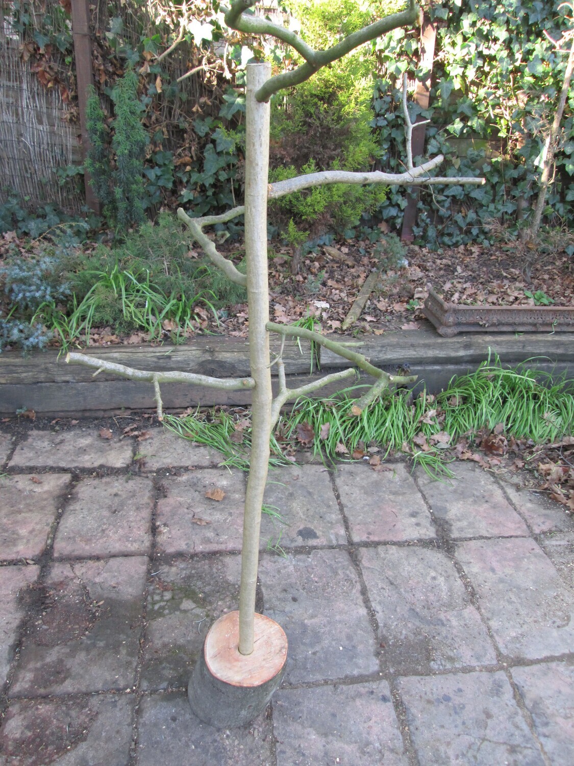 Handmade Free Standing Floor Rustic Natural Budgie Canary Bird Perch Branch Bark Stand Tree 130cm
