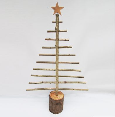 4ft Hand Made Sustainable Free Standing Wooden Branch Reuseable Christmas Tree