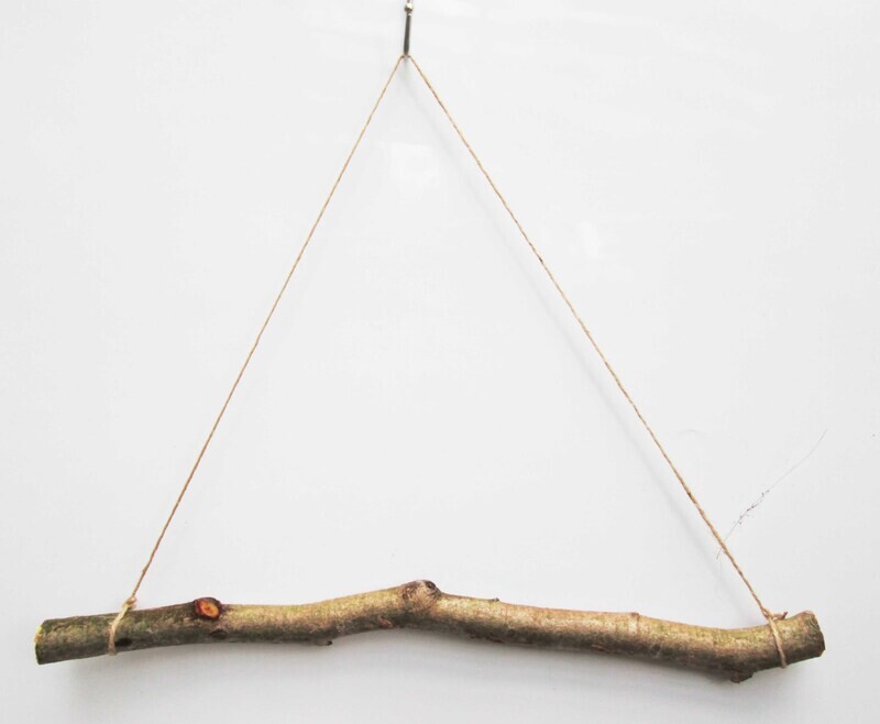 Various Lengths Natural Branch Herb Drying Rack – Hazel or Beech with Jute