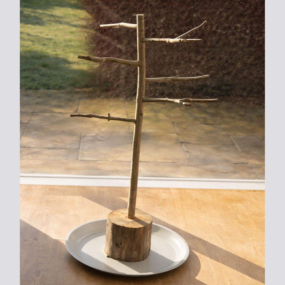 130cm Handmade Natural Bird Perch Tree – Freestanding Floor Play Stand for Budgies, Canaries &amp; Small Birds
