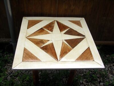 "White and Dark Wood" Table