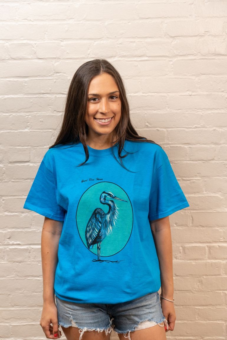 Great Blue Heron T shirts
