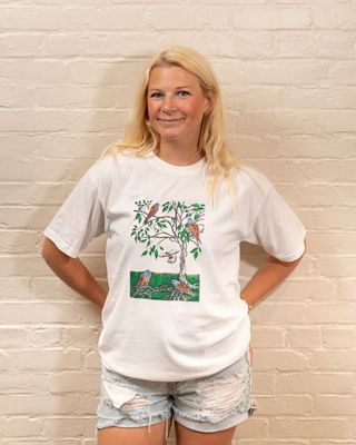 Lesser Kestrel and Ficus Tree T shirts Lesser Kestrel and Ficus Tree T shirts